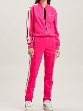 Palm Angels Girls Track Suit Pants and Jacket Pink Size 6 Wide Leg Versatile Lux
